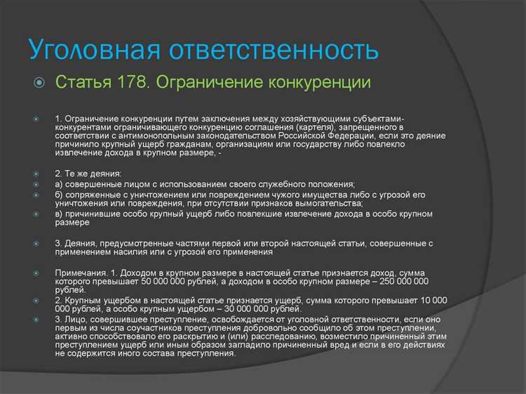 Проблемы в налагании ответственности за нарушение антимонопольного законодательства