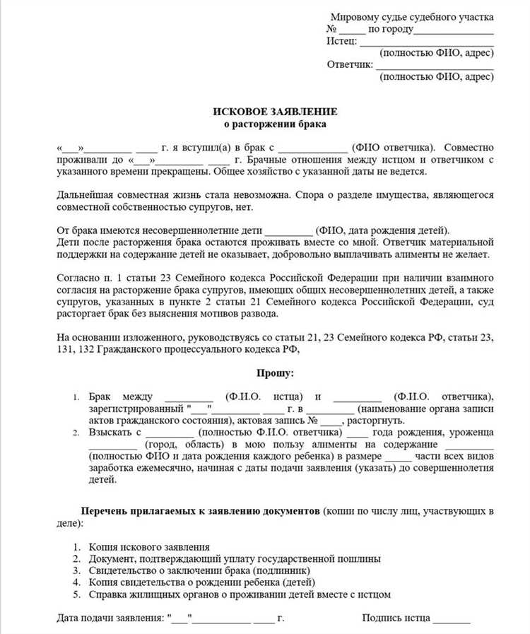 Действие искового заявления о расторжении брака и возможность обжалования