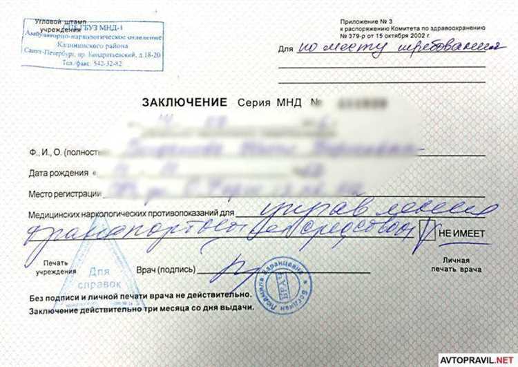 Сколько действует справка от нарколога и психиатра на права