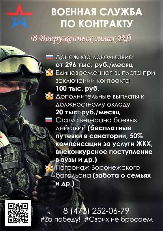 Призыв на военную службу по контракту